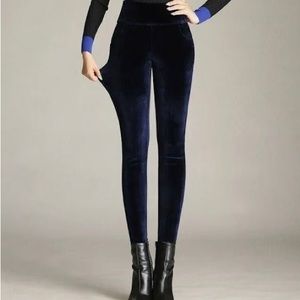 Milky Way Velvet Leggings Sz S Brown/Gold Color Perfect Condition